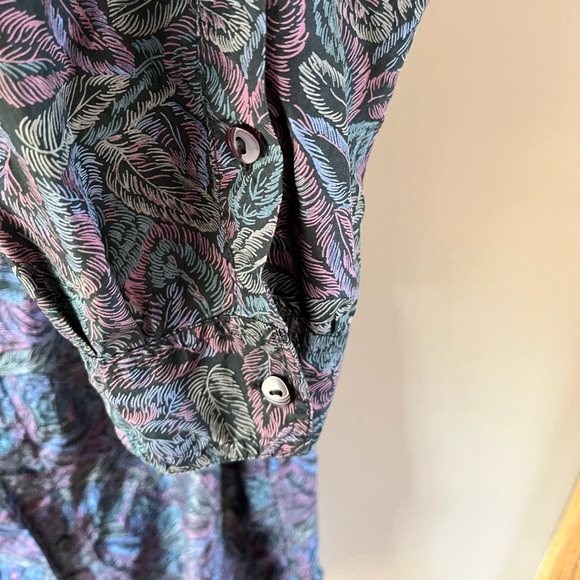 Vintage On The Brink Men's Silk long Sleeved Shirt Size XL - Picture 5 of 14